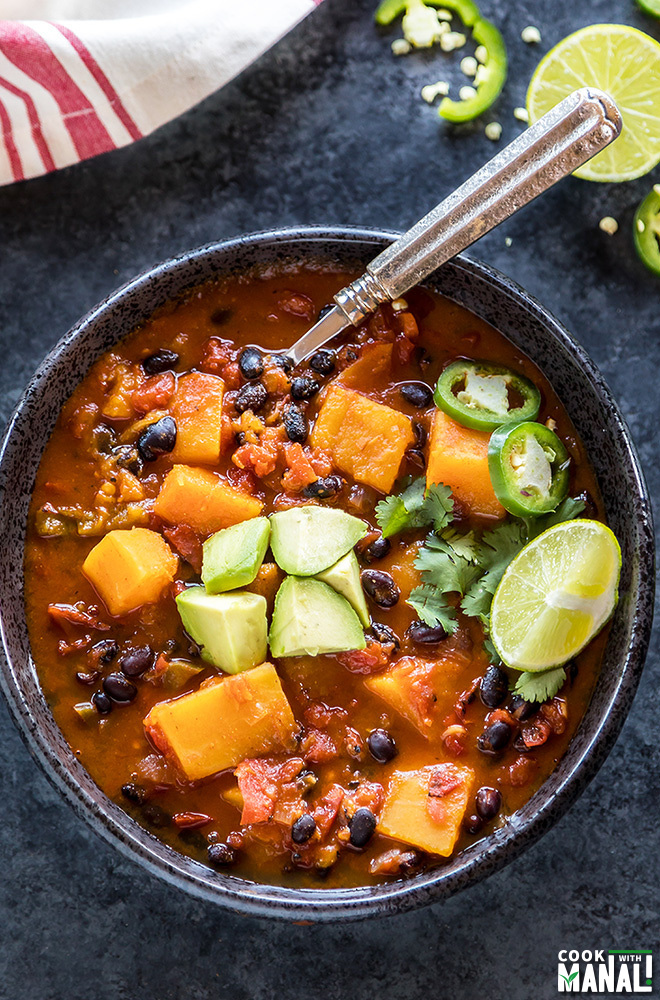 Instant Pot Butternut Squash Chili Cook With Manali