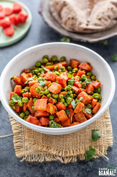 Gajar Matar Sabzi Cook With Manali