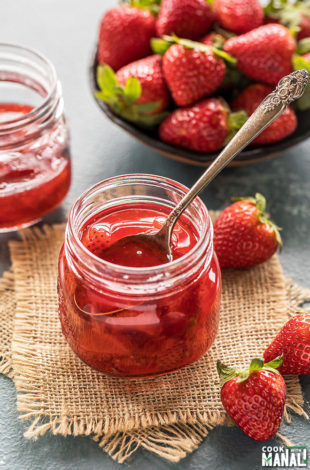 Homemade Strawberry Syrup - Cook With Manali