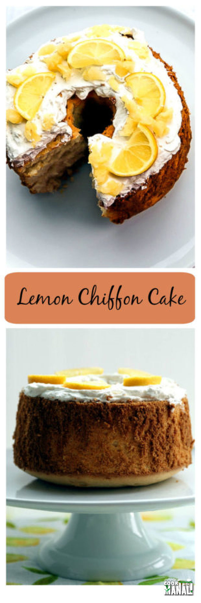 Lemon Chiffon Cake - Cook With Manali