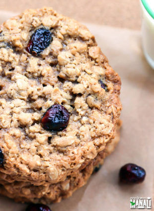 Oatmeal Cranberry Cookies - Cook With Manali