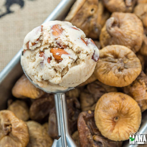 Fig Ice Cream With Honey Roasted Almonds Cook With Manali