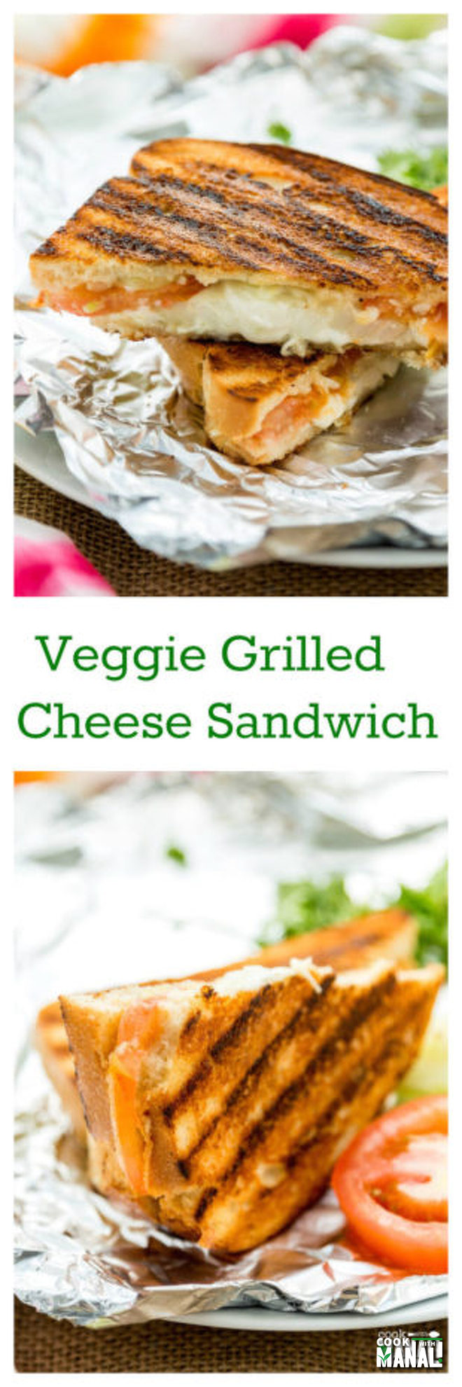 Veggie Grilled Cheese Sandwich - Cook With Manali