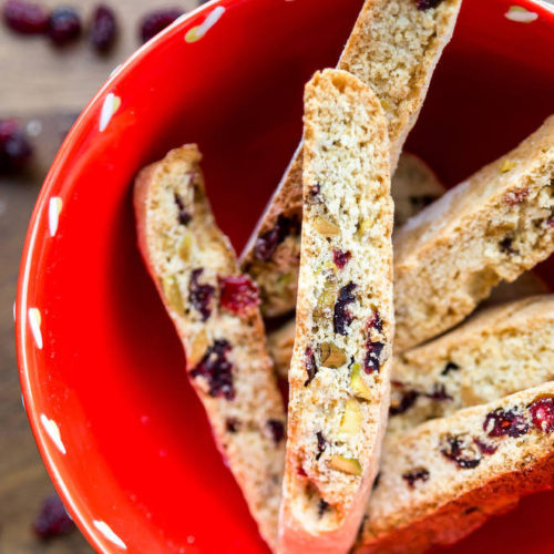 Cranberry Pistachio Biscotti