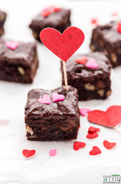 Fudgy Brownies With Chocolate Glaze Cook With Manali