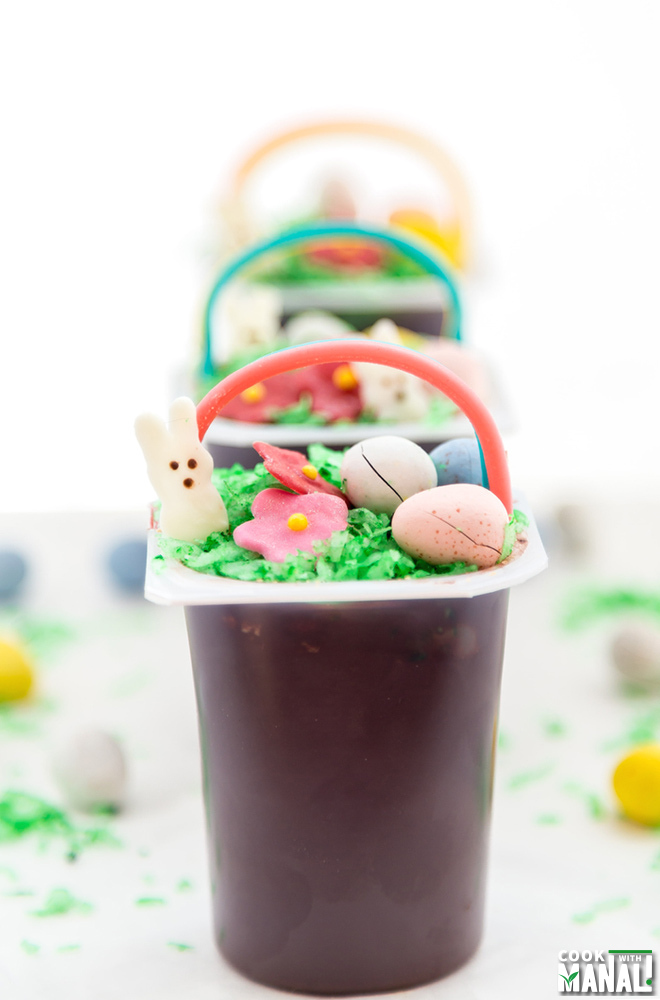 Easter Basket Pudding Cups - Cook With Manali