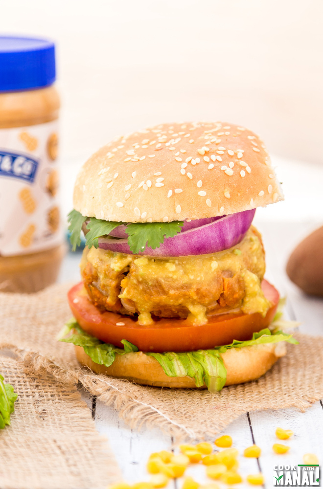 Peanut Butter Sweet Potato Lentil Burgers (+ A Giveaway!) - Cook With ...