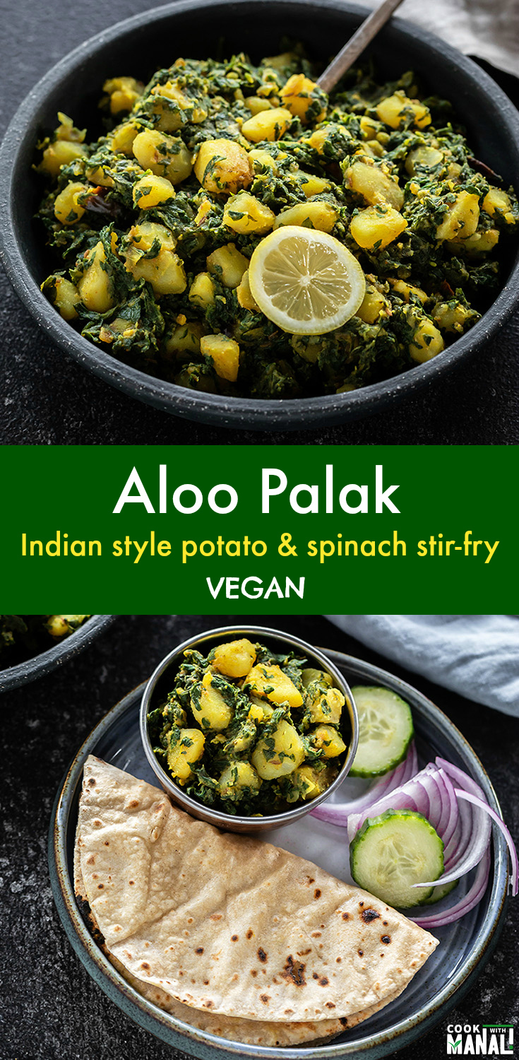 Easy Aloo Palak - Cook With Manali