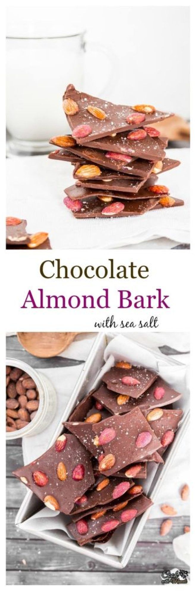 Chocolate Almond Bark with Sea Salt - Cook With Manali