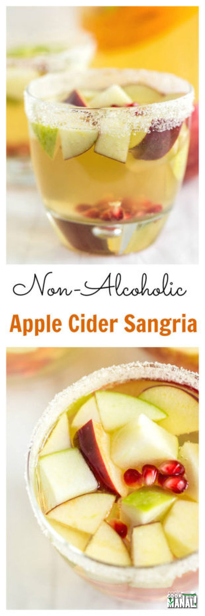 Non Alcoholic Apple Cider Sangria - Cook With Manali