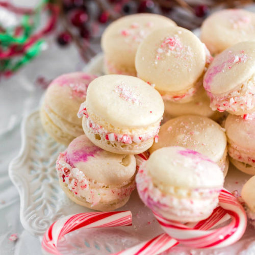 Peppermint Macarons - Cook With Manali