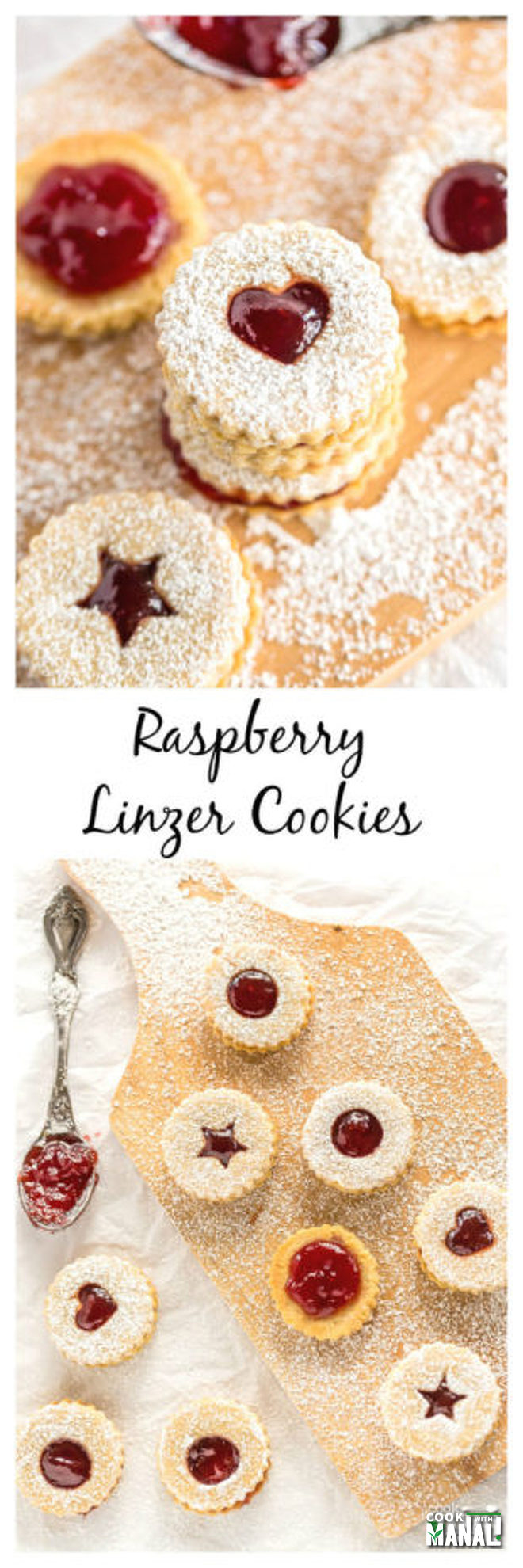 Raspberry Linzer Cookies - Cook With Manali