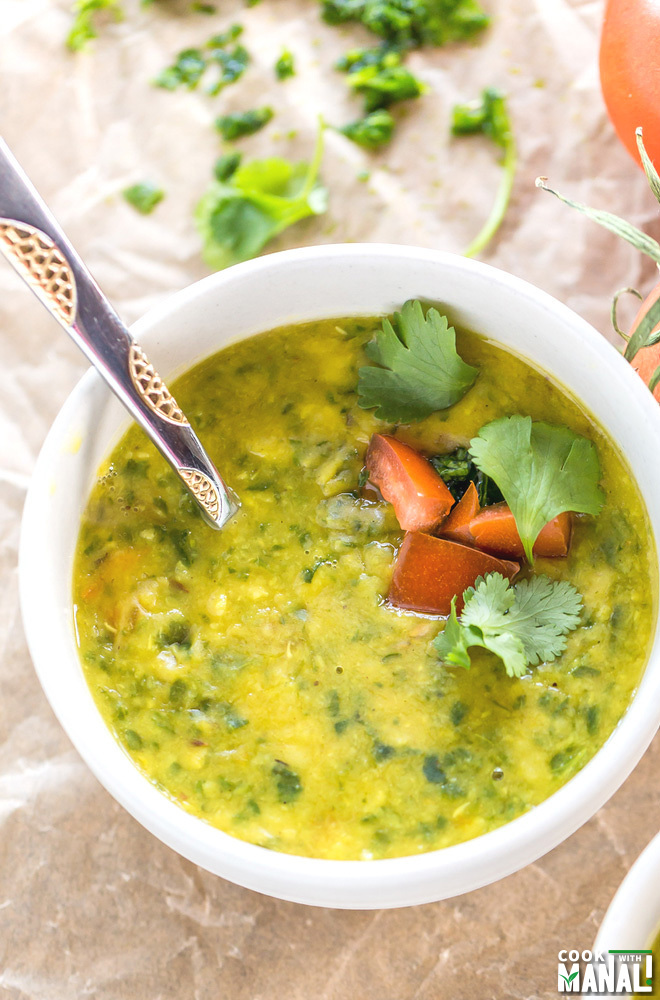 Spinach Dal - Cook With Manali