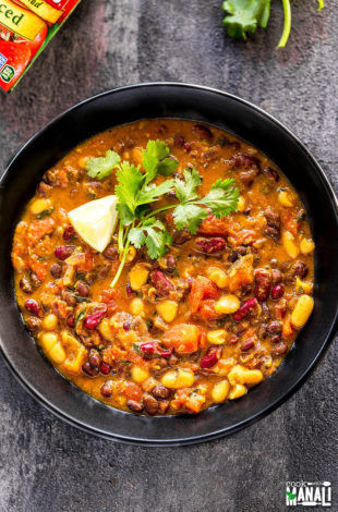 Vegan Three Bean Curry - Cook With Manali