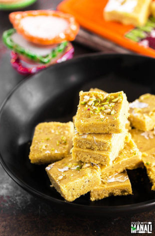 Besan Burfi - Cook With Manali