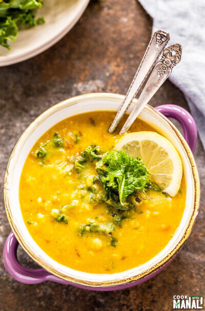 Kale Tomato Dal - Cook With Manali