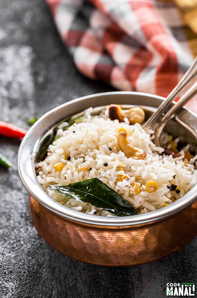 South Indian Coconut Rice - Cook With Manali
