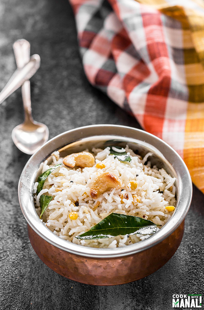 South Indian Coconut Rice - Cook With Manali