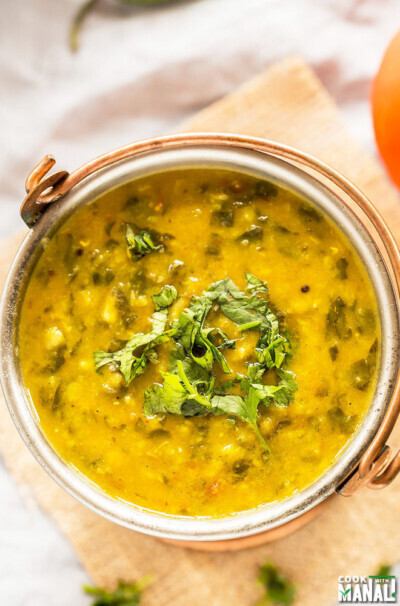 Instant Pot Spinach Dal + Video - Cook With Manali