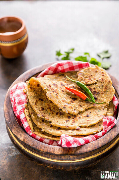 Achari Onion Paratha - Cook With Manali