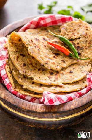 Achari Onion Paratha - Cook With Manali