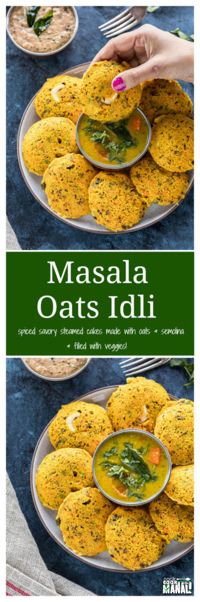Masala Oats Idli - Cook With Manali