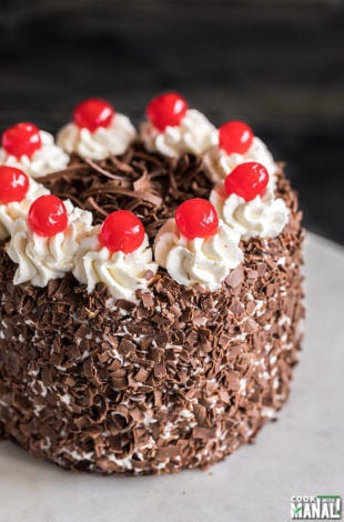 Eggless Black Forest Cake - Cook With Manali