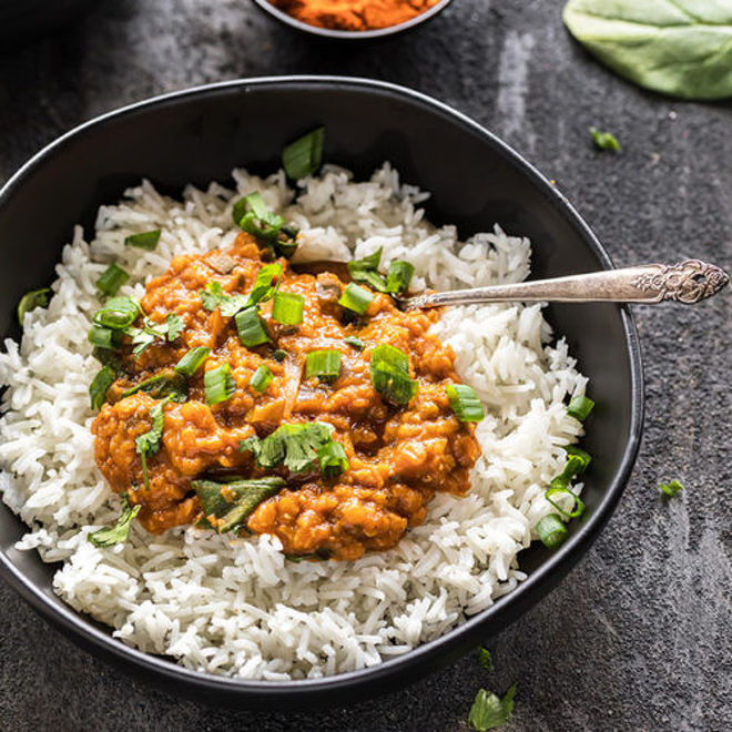 Instant Pot Dutch Oven Lentils w/ Cauliflower & Tahini - Catfish Out of  Water