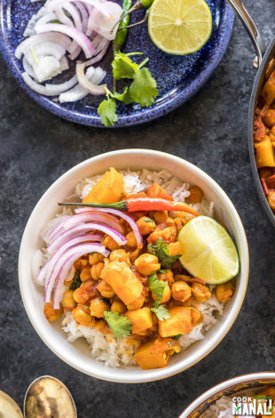 Easy Chana Aloo - Cook With Manali