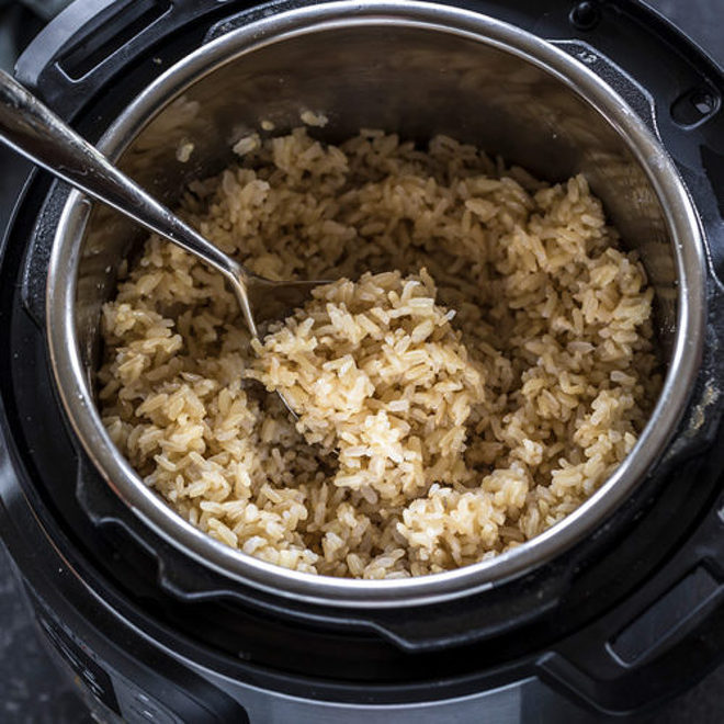 Instant Pot Brown Rice - The Cozy Cook
