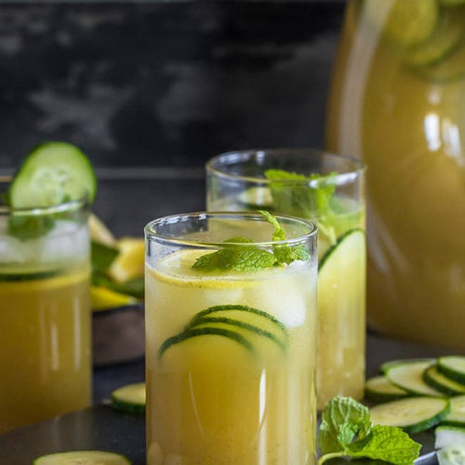 cucumber juice and lemon juice