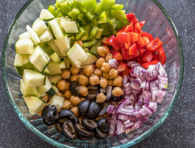 Mediterranean Chickpea Salad - Cook With Manali