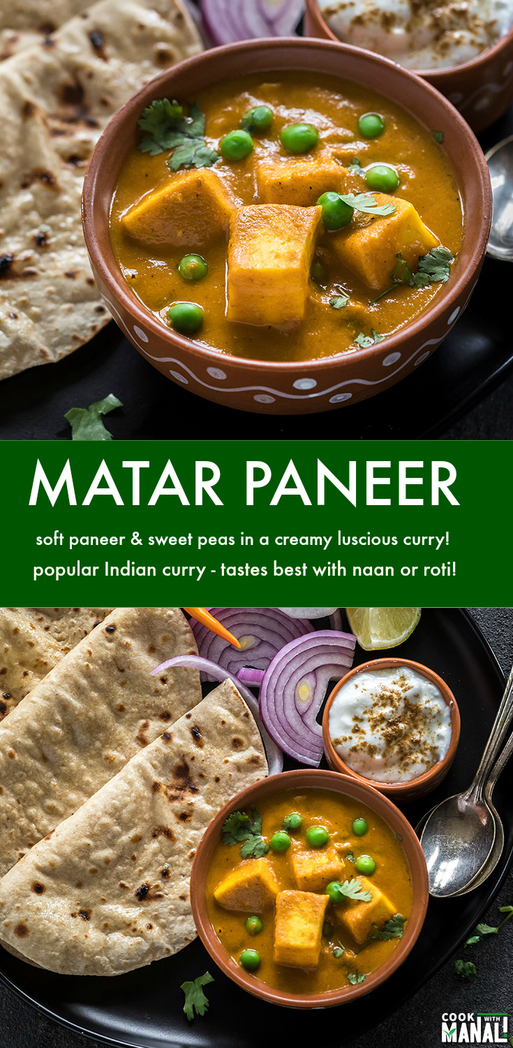 Matar Paneer Recipe - Cook With Manali