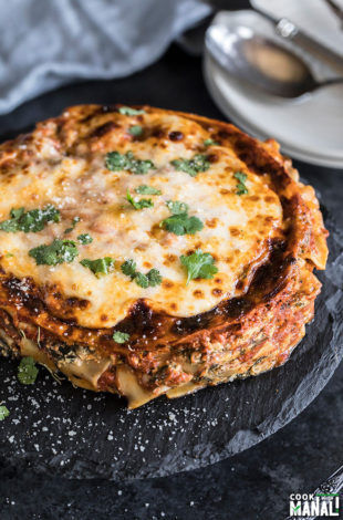 Spinach Mushroom Lasagna - Instant Pot - Cook With Manali