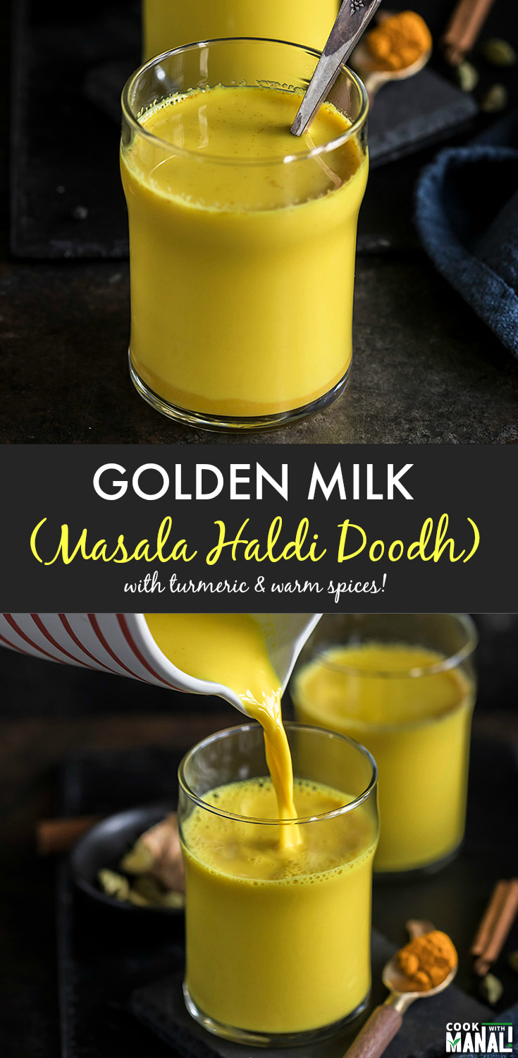 Golden Milk (Masala Haldi Doodh) - Cook With Manali