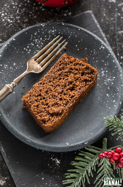 Vegan Gingerbread Cake - Cook With Manali