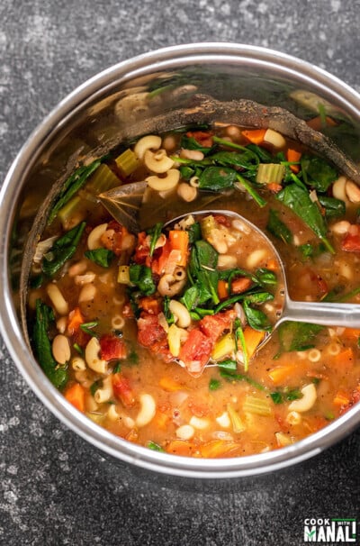 Instant Pot Minestrone Soup - Cook With Manali