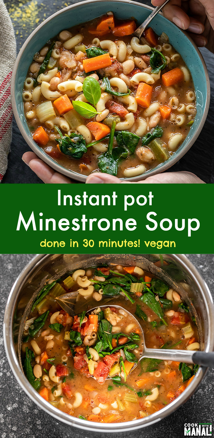 Instant Pot Minestrone Soup - Cook With Manali