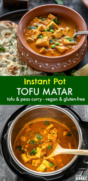 Instant Pot Tofu Matar - Cook With Manali