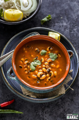 Instant Pot Black Eyed Pea Curry (Lobia Masala) - Cook With Manali