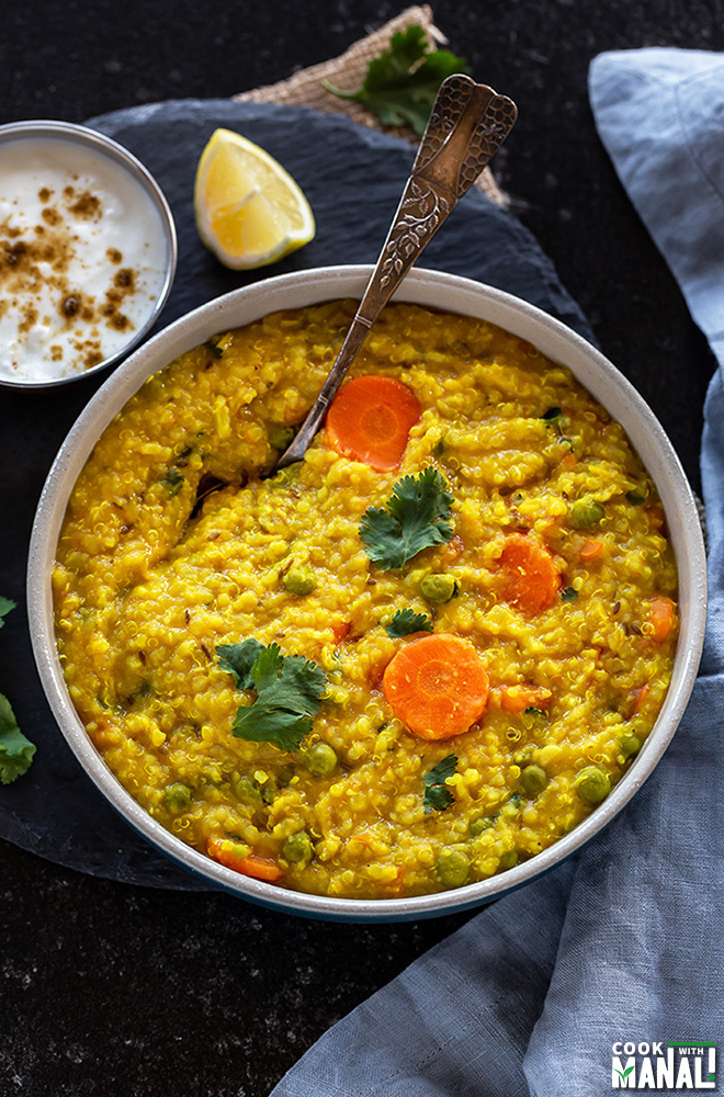 Instant Pot Quinoa Khichdi - Cook With Manali