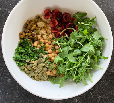 Cherry Quinoa And Chickpea Salad Cook With Manali