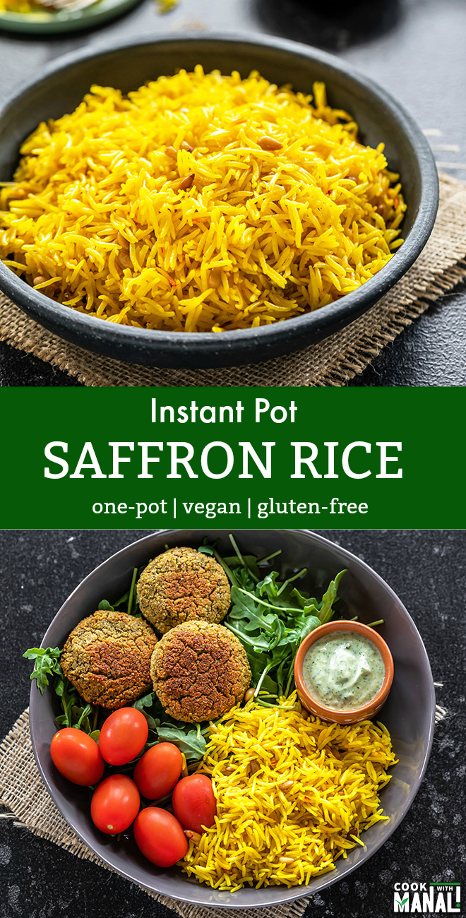 Instant Pot Saffron Rice - Cook With Manali