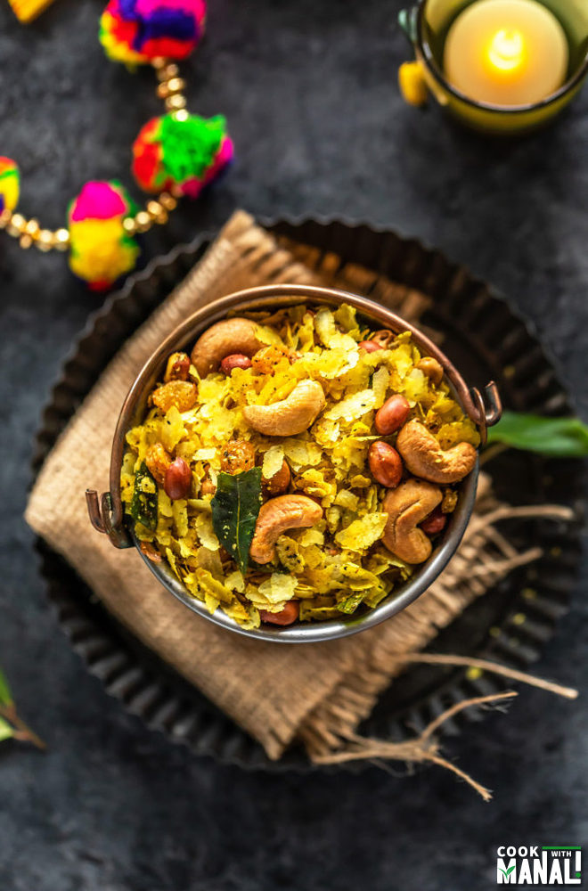 Roasted Poha Chivda - Cook With Manali