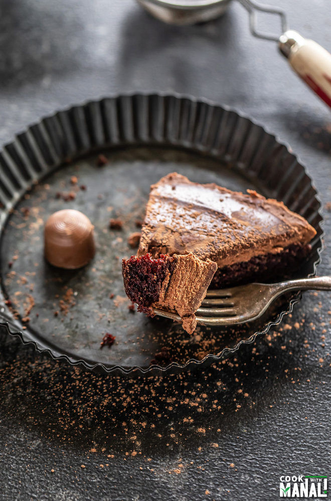 Eggless Chocolate Mousse Cake - Cook With Manali