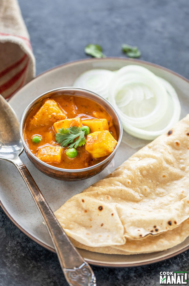 Instant Pot Aloo Matar Paneer - Cook With Manali