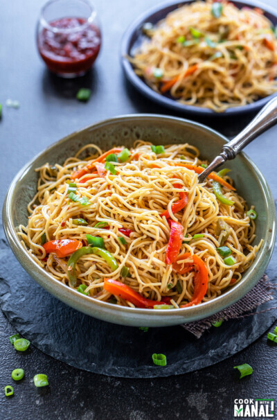 Chili Garlic Noodles - Cook With Manali