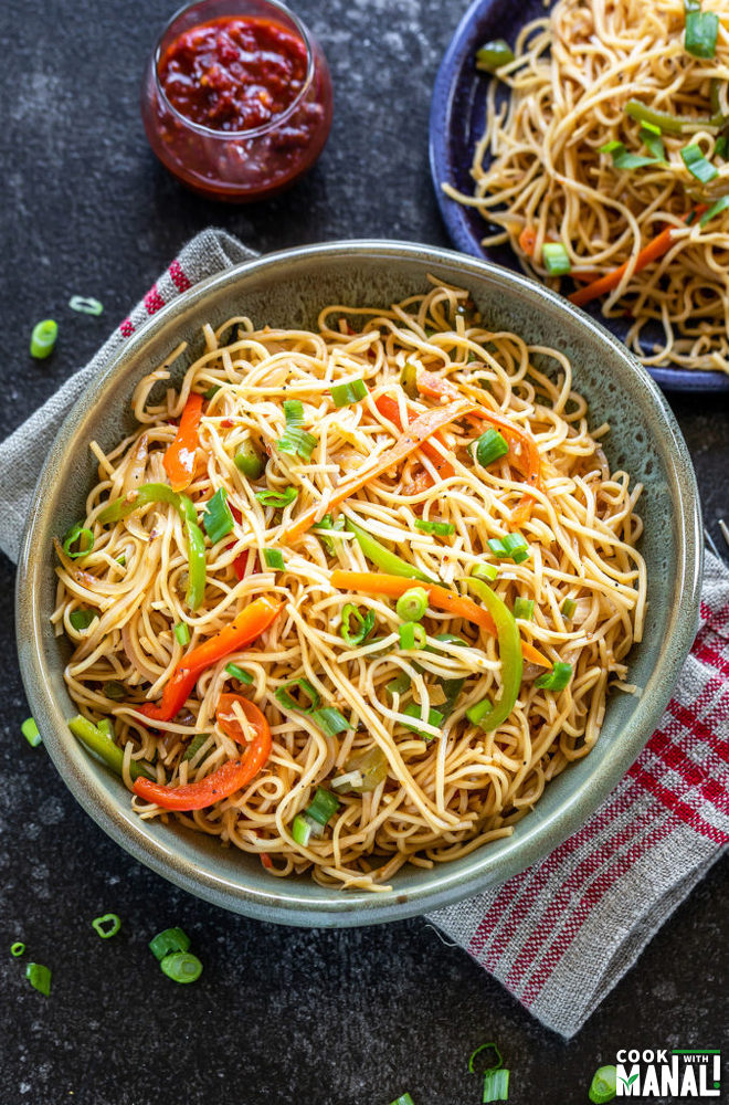 Chili Garlic Noodles - Cook With Manali