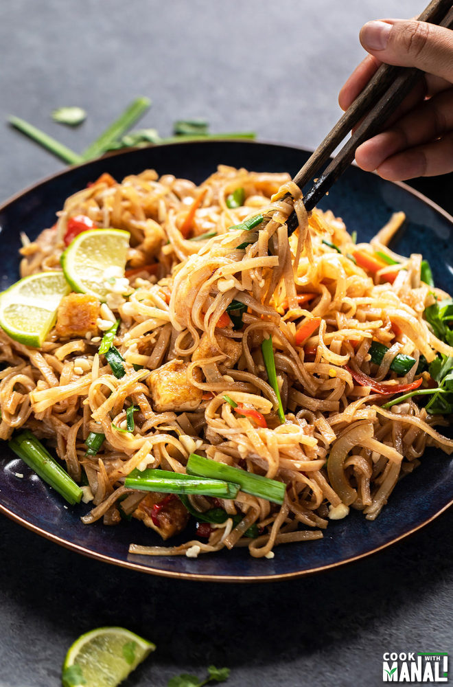 Vegan Pad Thai - Cook With Manali