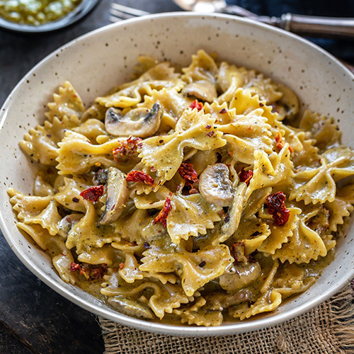 Instant Pot Creamy Pesto Pasta With Mushrooms Cook With Manali